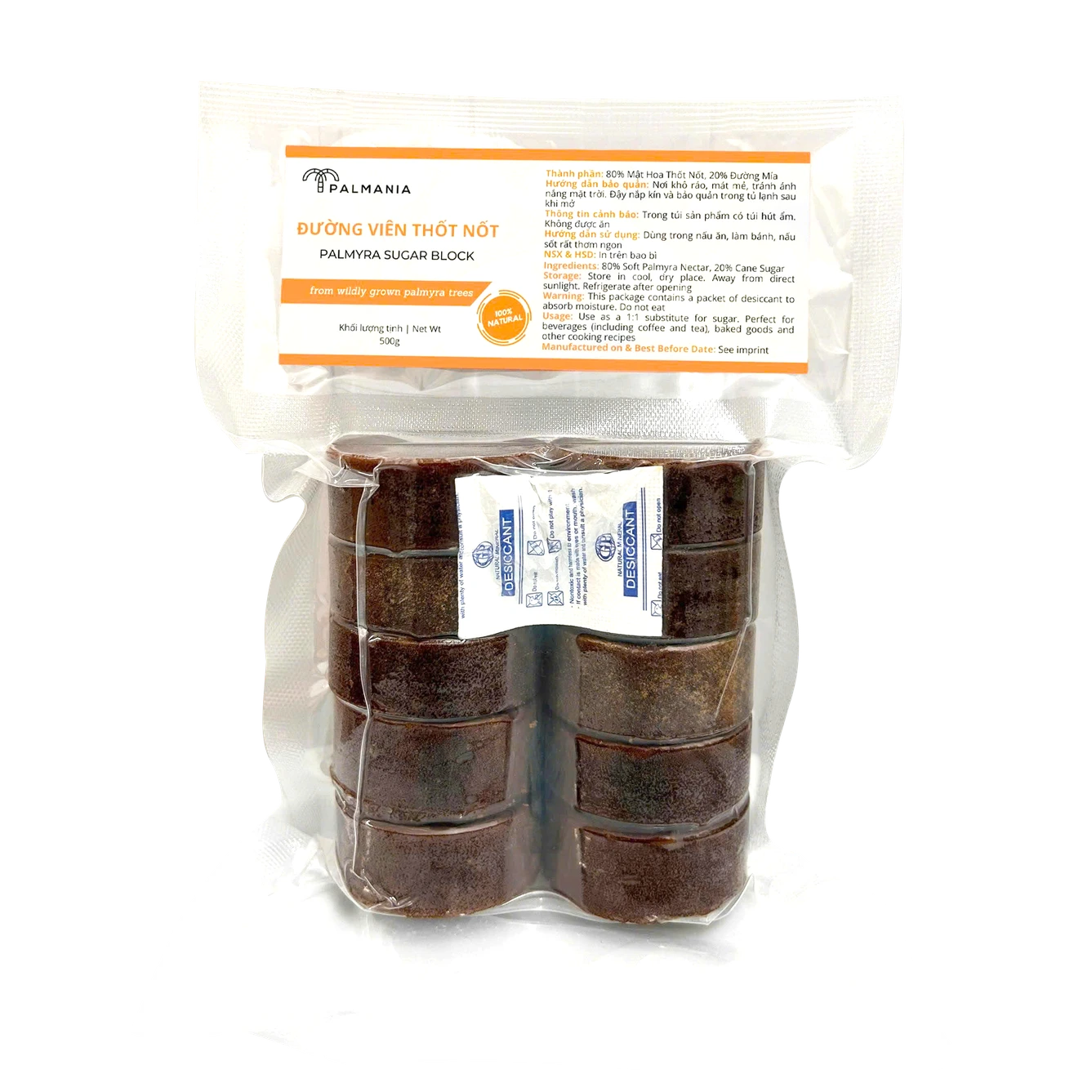 Palmyra Sugar Block 300 g · Bag