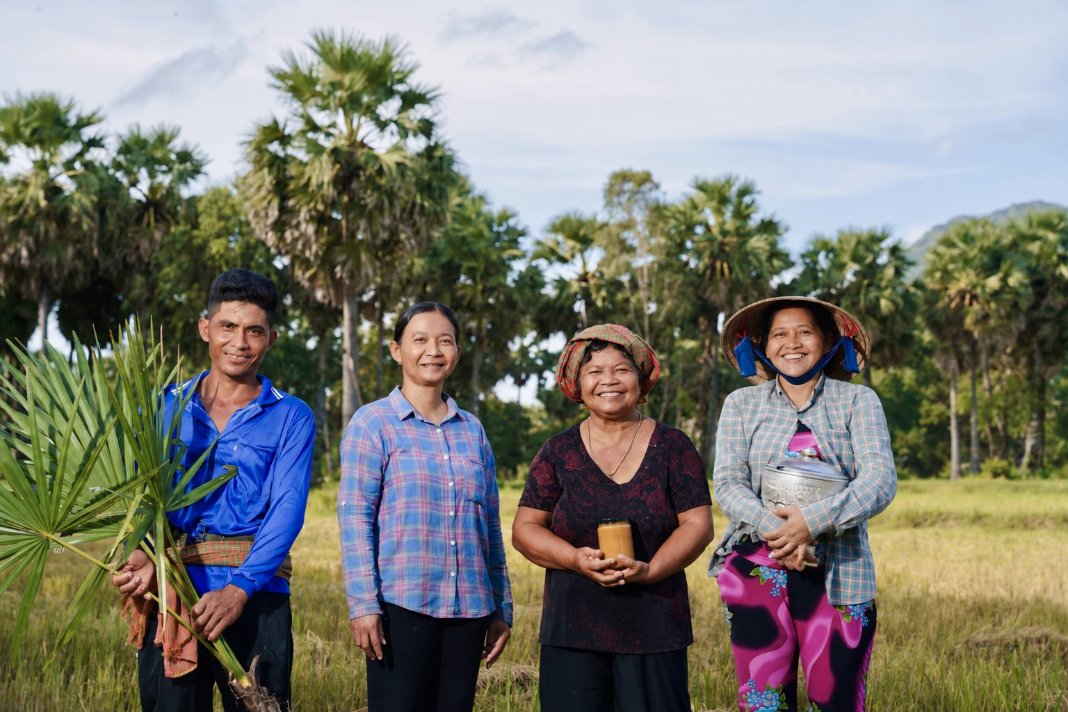 The people behind Palmania among wild palmyra trees in Bay Nui, Vietnam