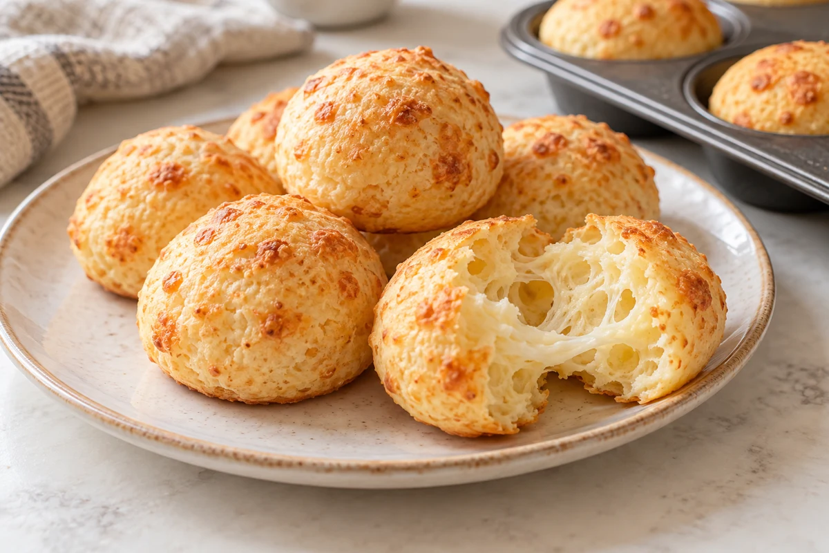 Brazilian cheese bread · Pão de queijo